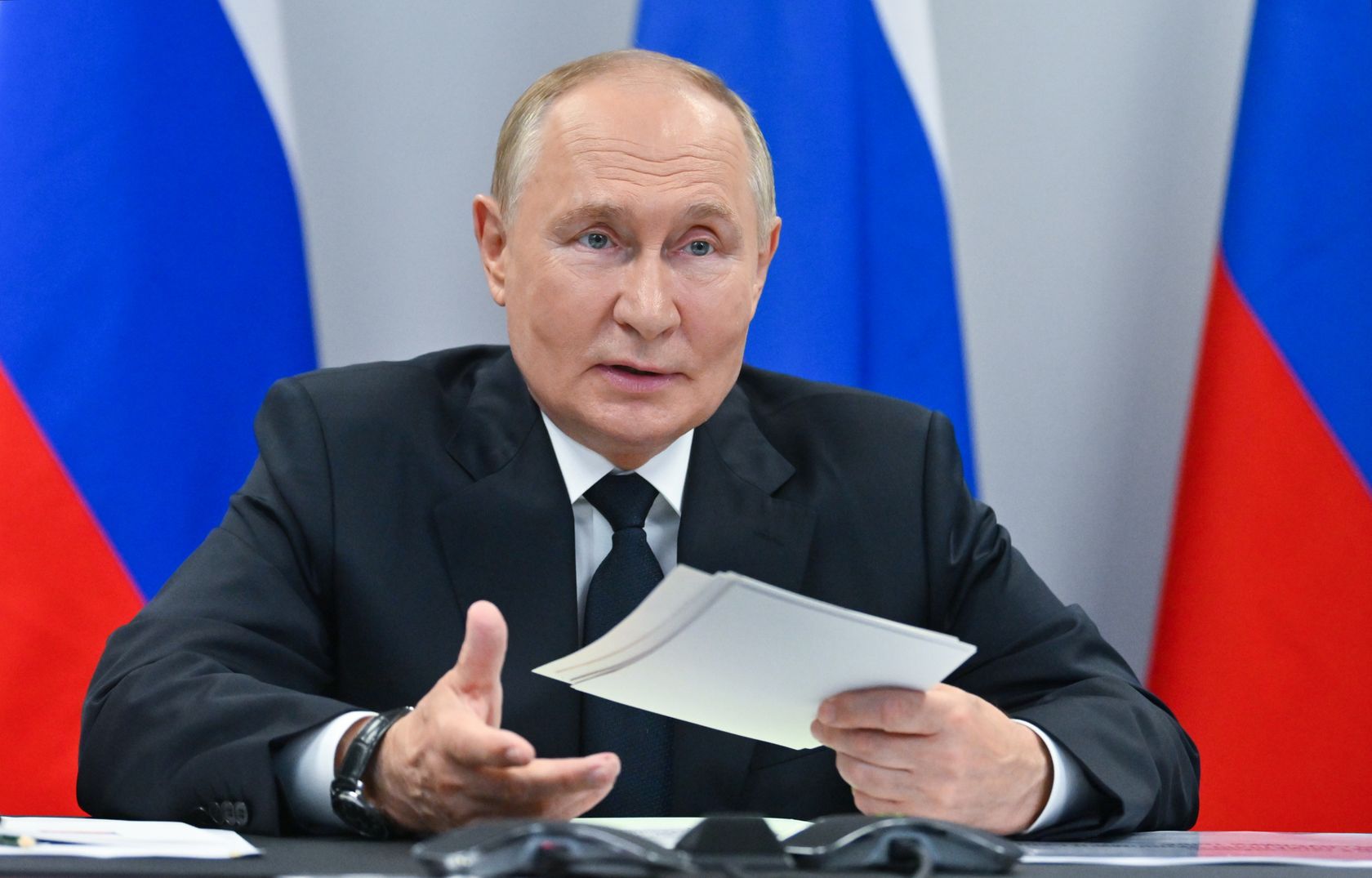Baiba Braže says that if Russia 'gets away' with its war, it could risk the international order.&nbsp;Kristina Kormilitsyna / Sputnik.